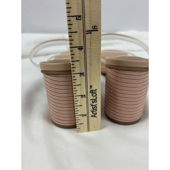 DV by Dolce Vita Merrick Sandals Clear PVC Straps Size 7.5 Round Column Heel - Picture 5 of 12